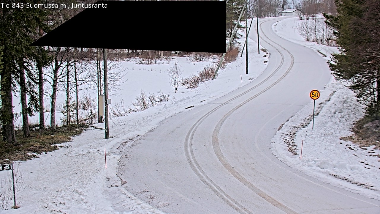 Kelikamerat Kuva Tie 843 Suomussalmi, Juntusranta, Suomussalmi, Kainuu