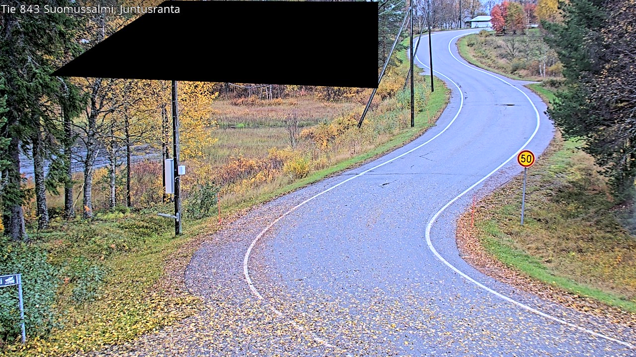 Weather Camera Image Road 843 Suomussalmi, Juntusranta, Suomussalmi, Kainuu