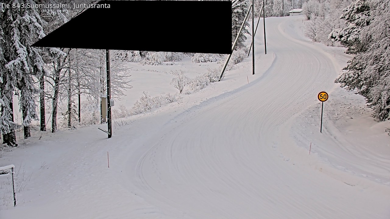 Kelikamerat Kuva Tie 843 Suomussalmi, Juntusranta, Suomussalmi, Kainuu