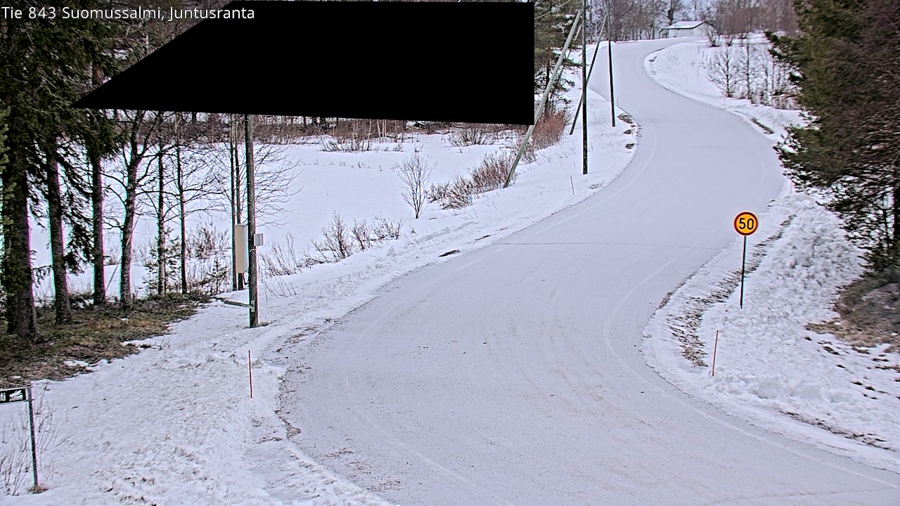 Kelikamerat Kuva Tie 843 Suomussalmi, Juntusranta, Suomussalmi, Kainuu