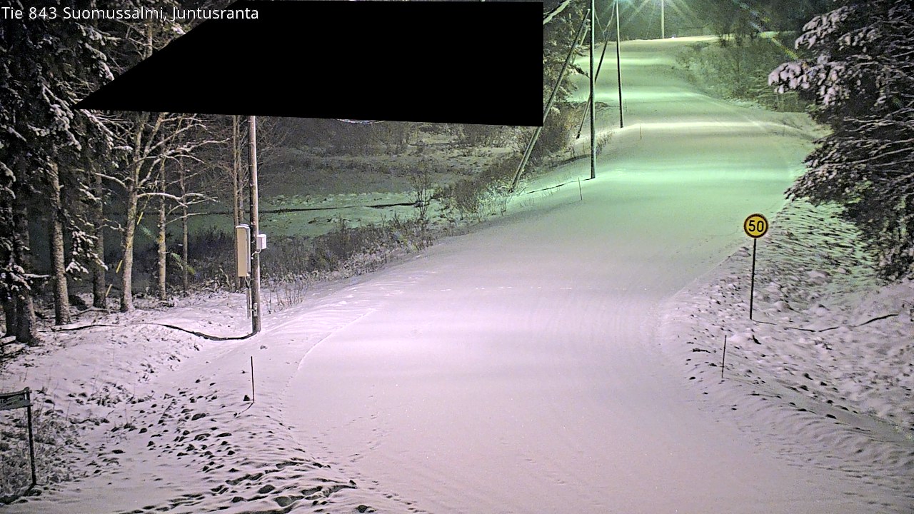 Weather Camera Image Road 843 Suomussalmi, Juntusranta, Suomussalmi, Kainuu