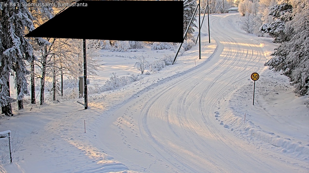 Kelikamerat Kuva Tie 843 Suomussalmi, Juntusranta, Suomussalmi, Kainuu