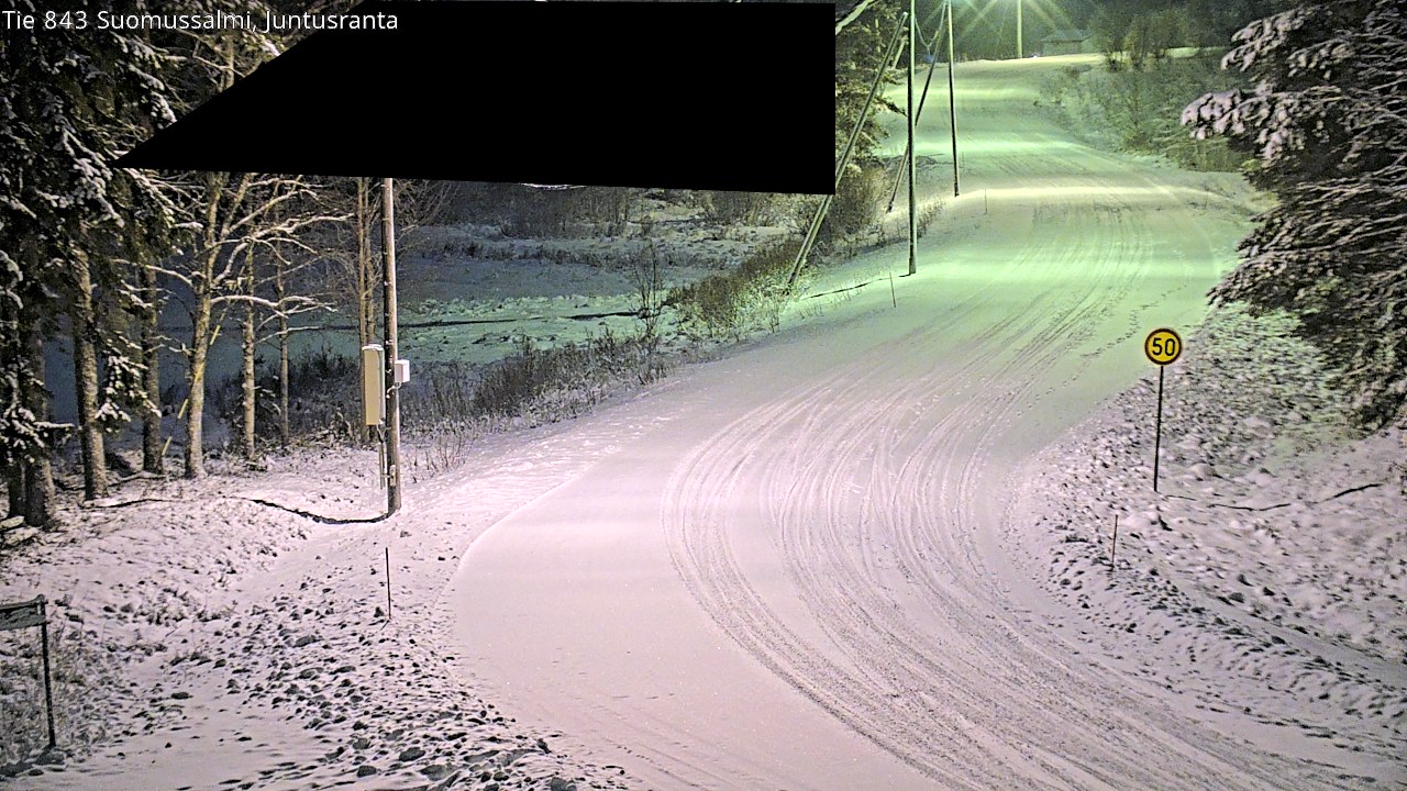 Weather Camera Image Road 843 Suomussalmi, Juntusranta, Suomussalmi, Kainuu