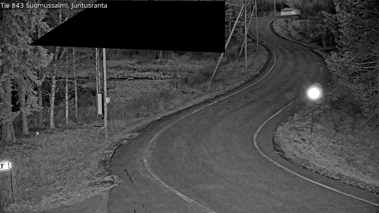 Weather Camera Image Road 843 Suomussalmi, Juntusranta, Suomussalmi, Kainuu