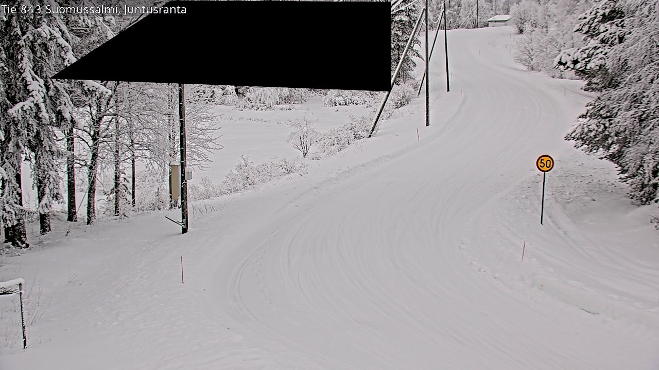 Kelikamerat Kuva Tie 843 Suomussalmi, Juntusranta, Suomussalmi, Kainuu