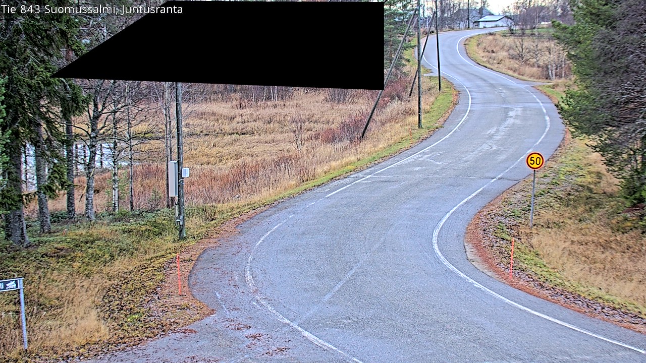 Kelikamerat Kuva Tie 843 Suomussalmi, Juntusranta, Suomussalmi, Kainuu