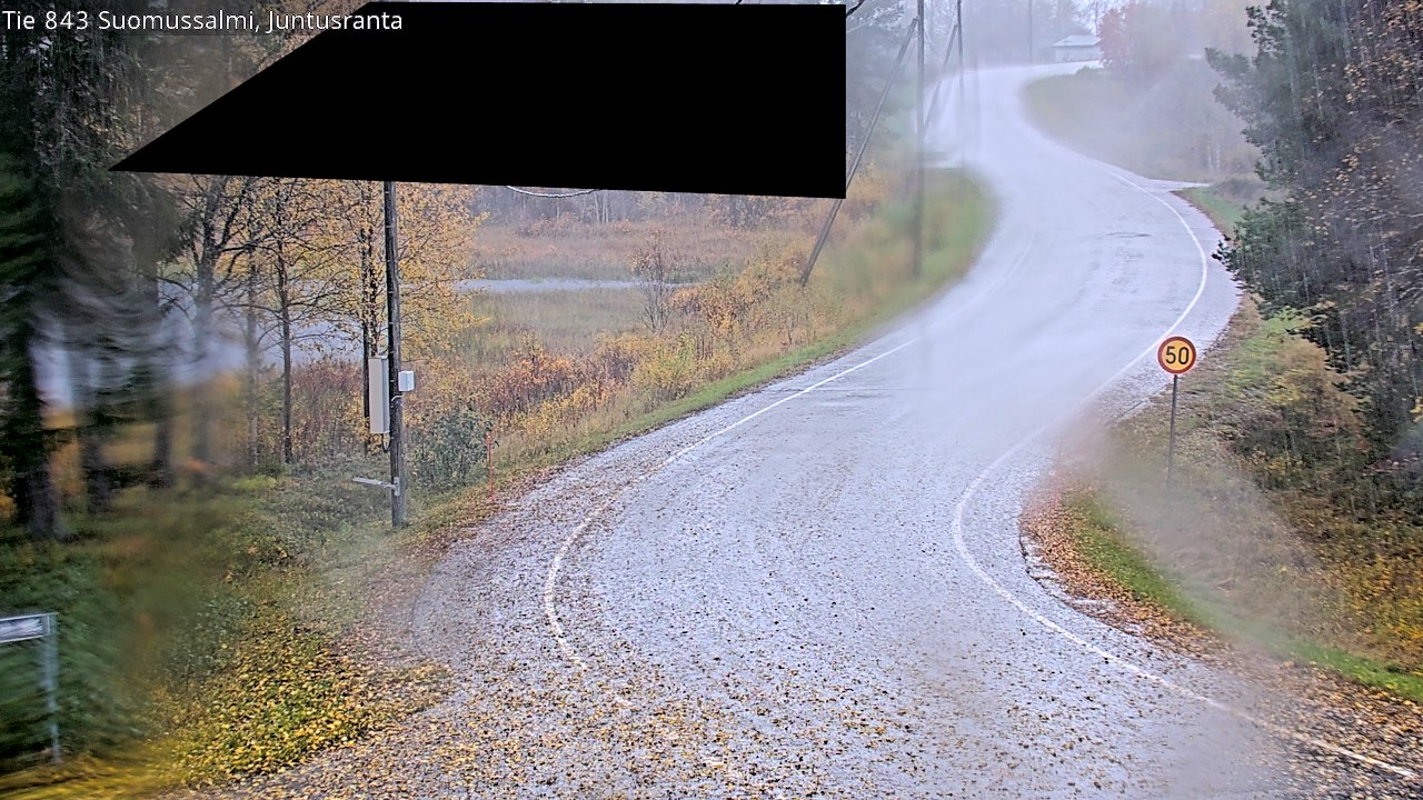 Weather Camera Image Road 843 Suomussalmi, Juntusranta, Suomussalmi, Kainuu