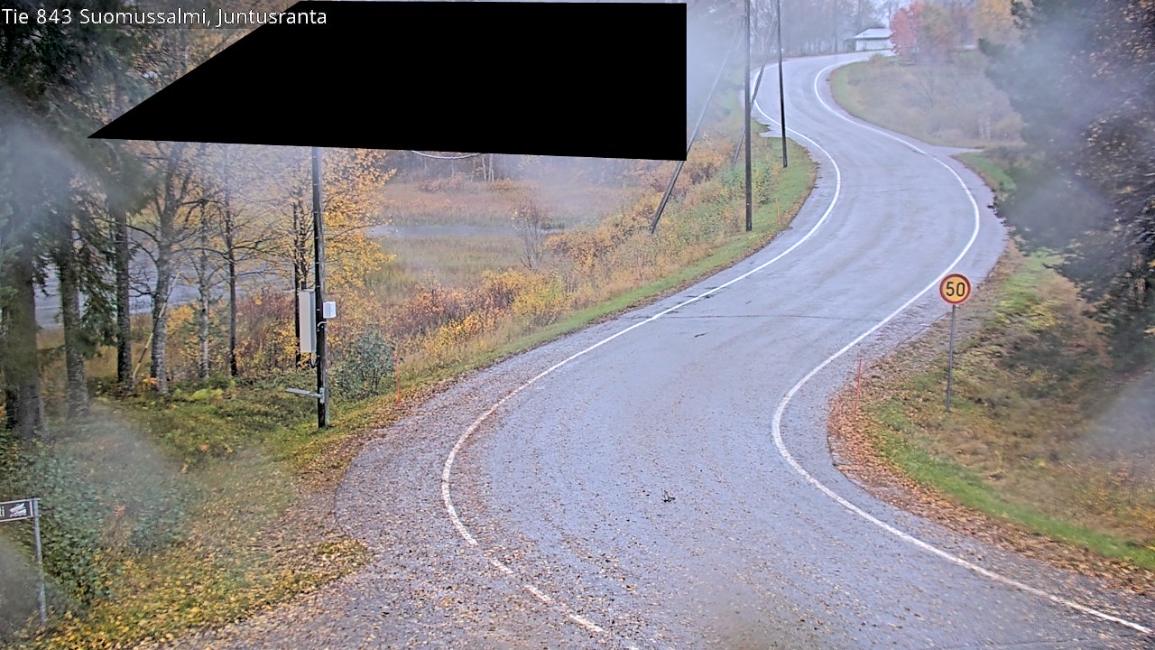 Weather Camera Image Road 843 Suomussalmi, Juntusranta, Suomussalmi, Kainuu