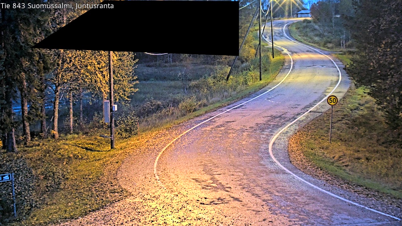 Kelikamerat Kuva Tie 843 Suomussalmi, Juntusranta, Suomussalmi, Kainuu