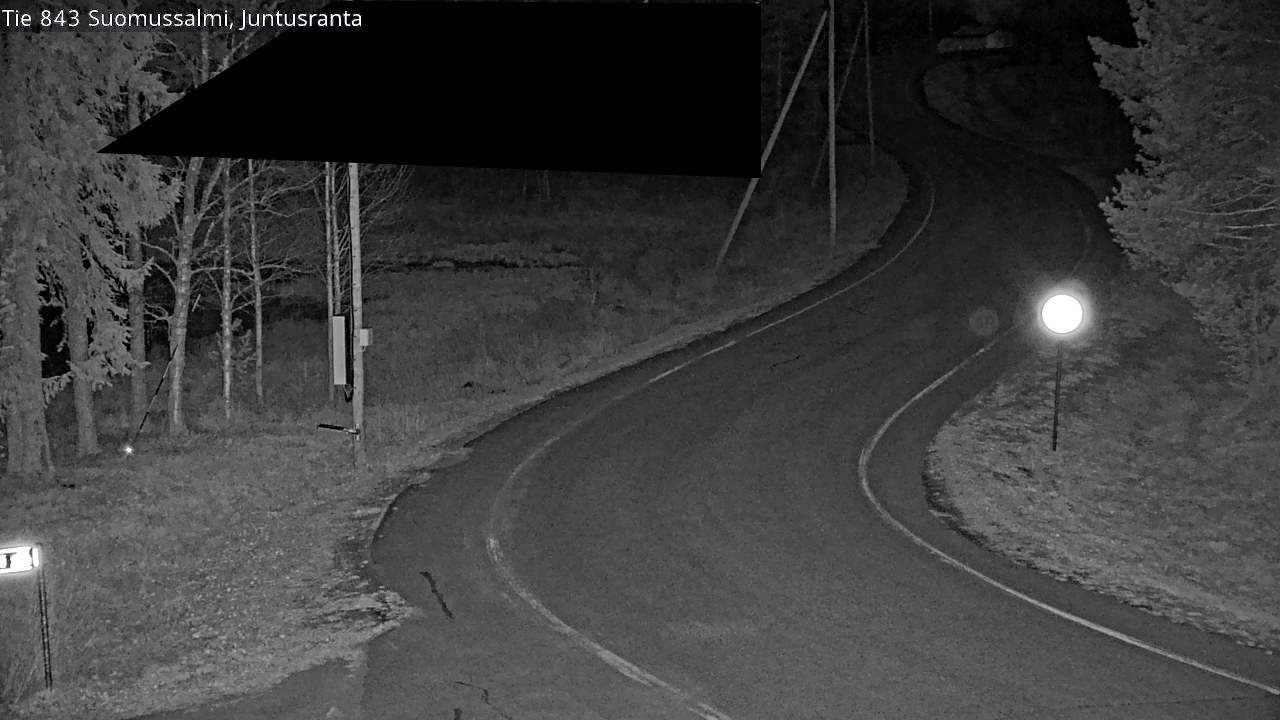 Weather Camera Image Road 843 Suomussalmi, Juntusranta, Suomussalmi, Kainuu