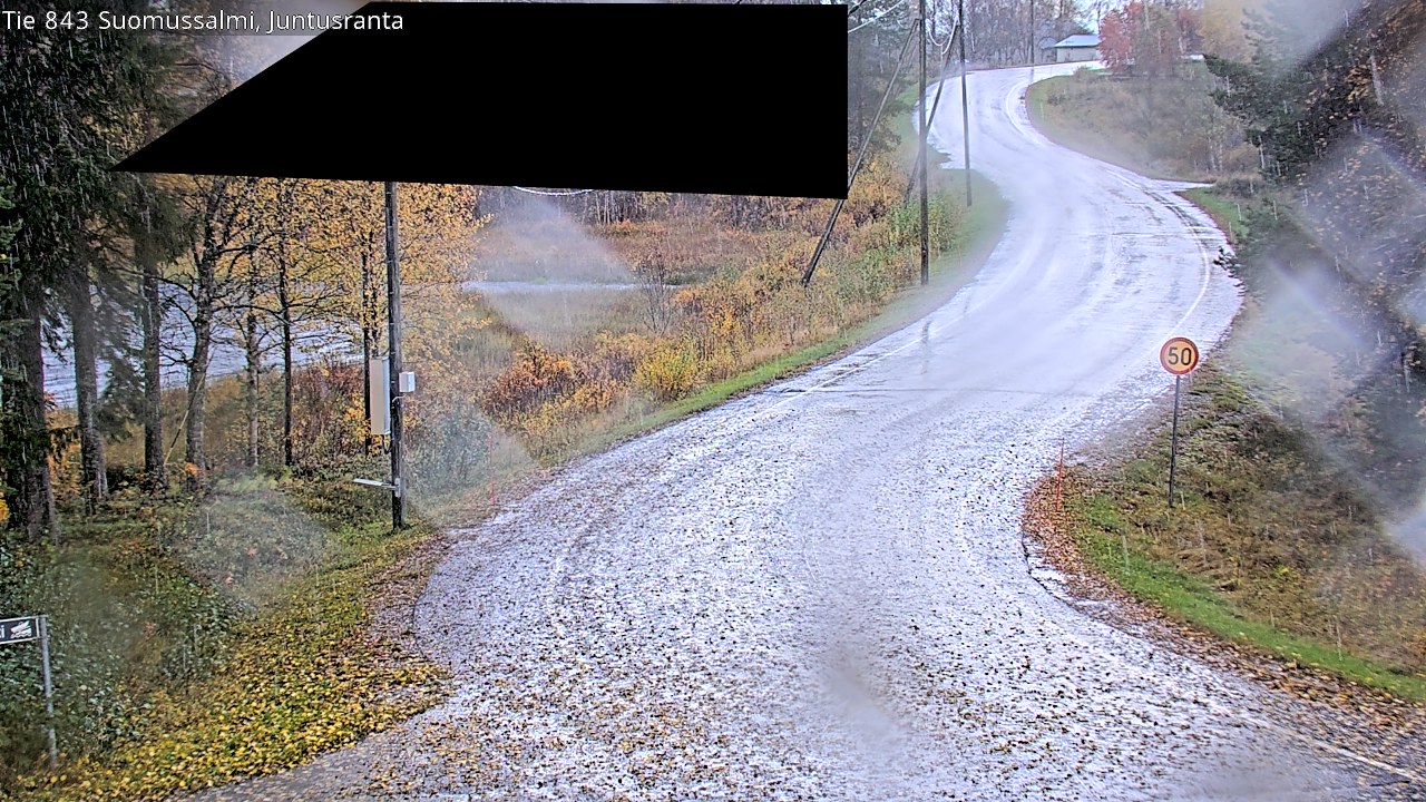 Weather Camera Image Road 843 Suomussalmi, Juntusranta, Suomussalmi, Kainuu