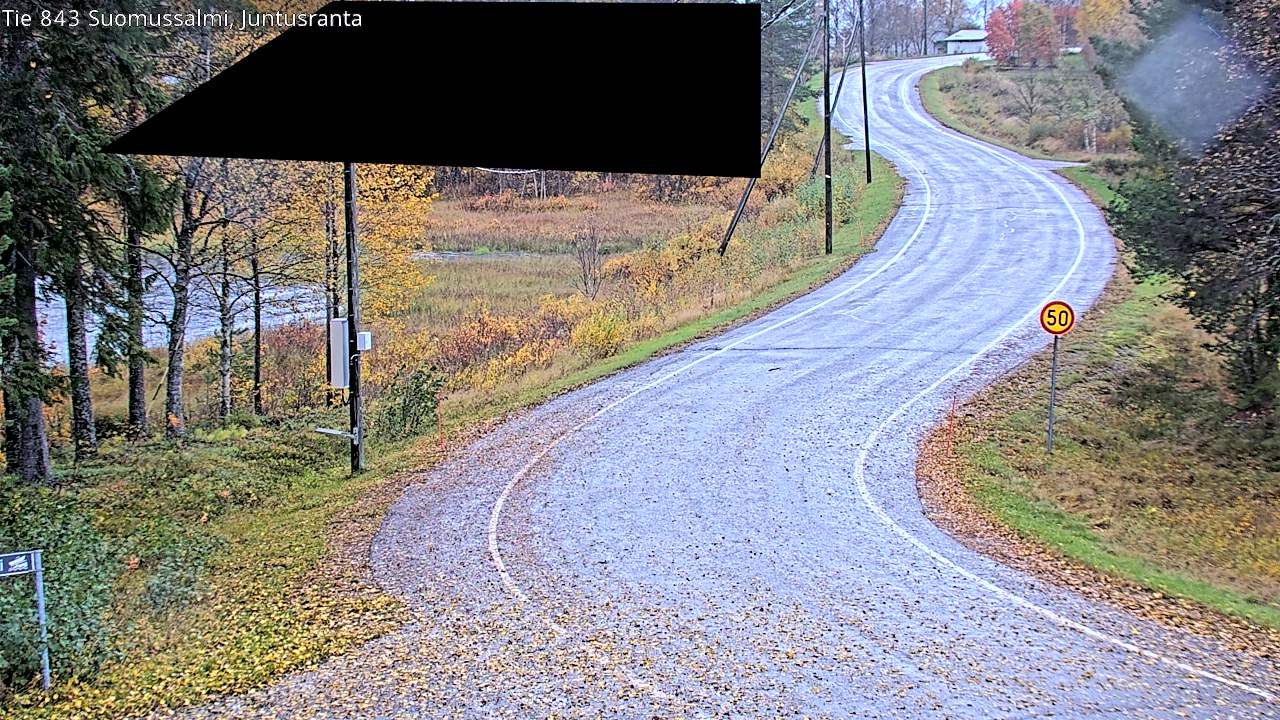 Weather Camera Image Road 843 Suomussalmi, Juntusranta, Suomussalmi, Kainuu