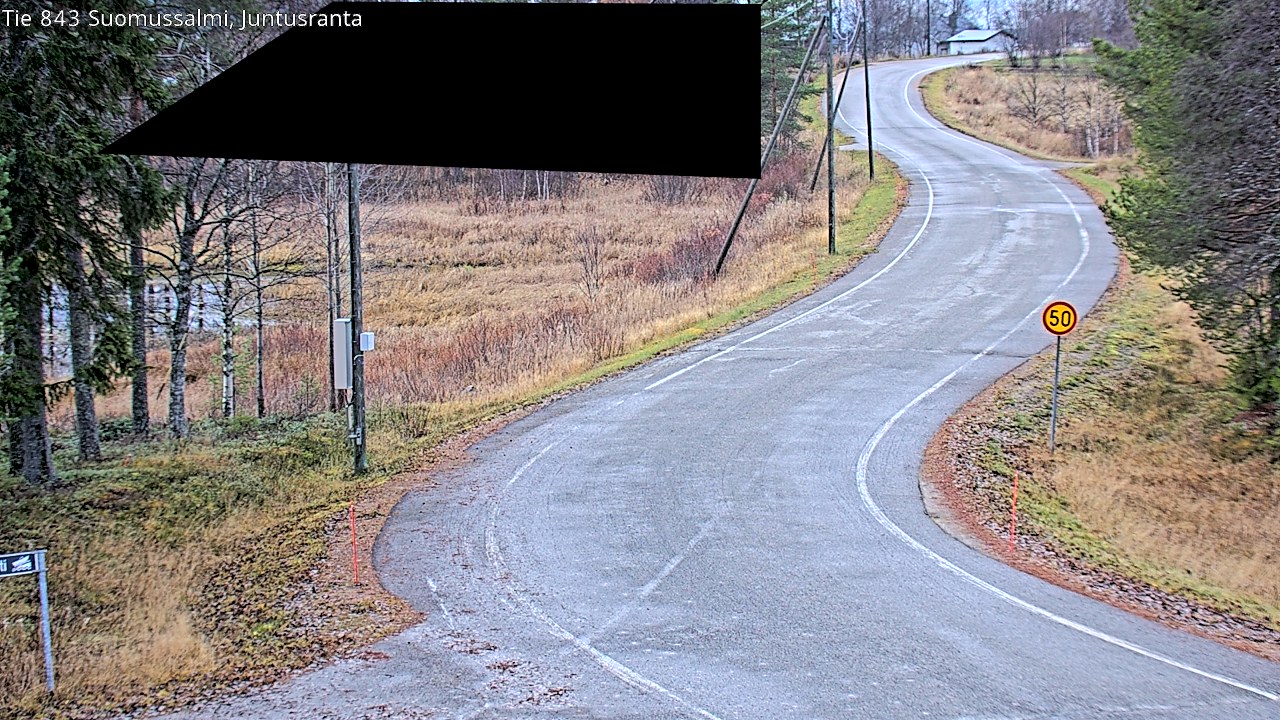 Kelikamerat Kuva Tie 843 Suomussalmi, Juntusranta, Suomussalmi, Kainuu