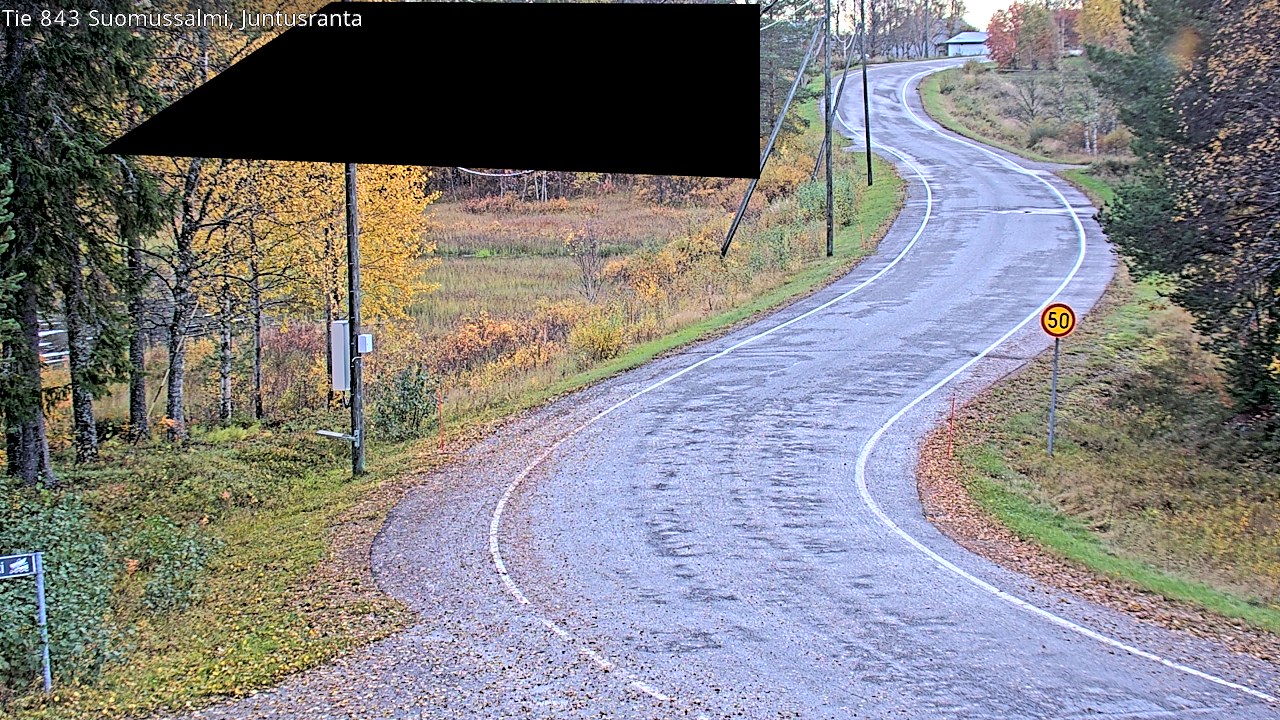 Kelikamerat Kuva Tie 843 Suomussalmi, Juntusranta, Suomussalmi, Kainuu