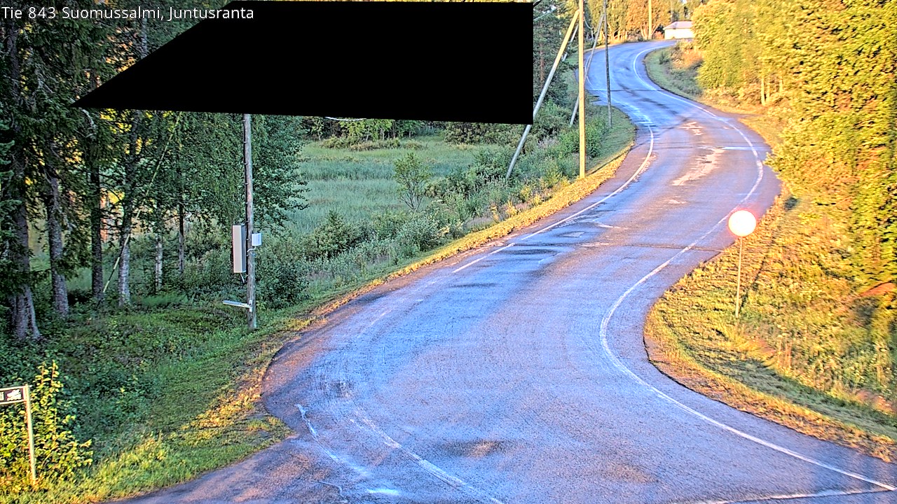Kelikamerat Kuva Tie 843 Suomussalmi, Juntusranta, Suomussalmi, Kainuu