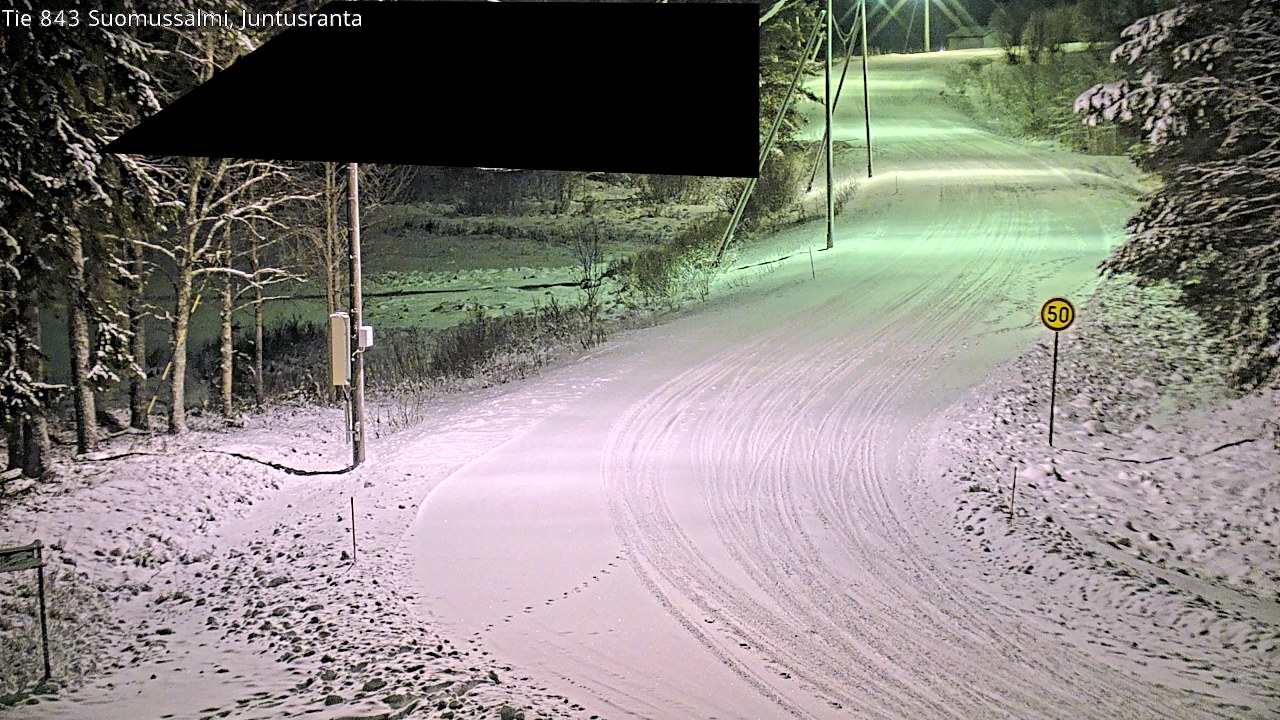 Weather Camera Image Road 843 Suomussalmi, Juntusranta, Suomussalmi, Kainuu