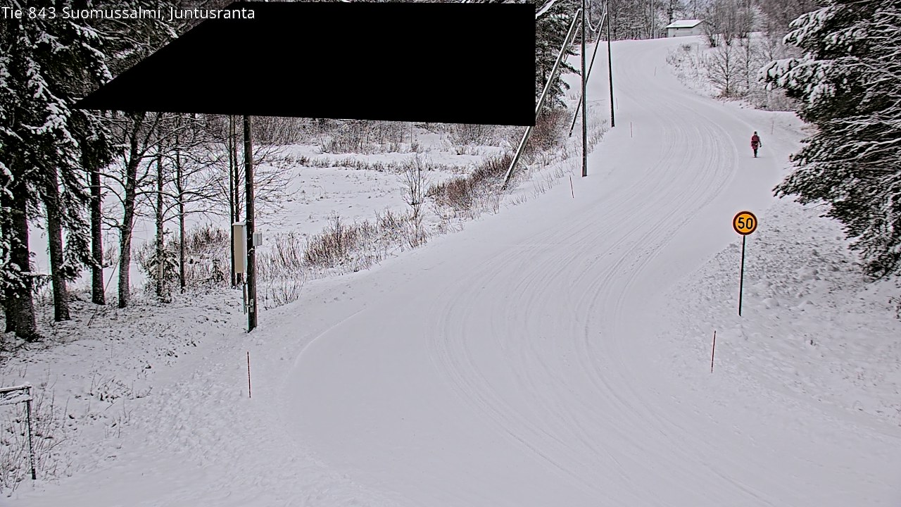 Weather Camera Image Road 843 Suomussalmi, Juntusranta, Suomussalmi, Kainuu