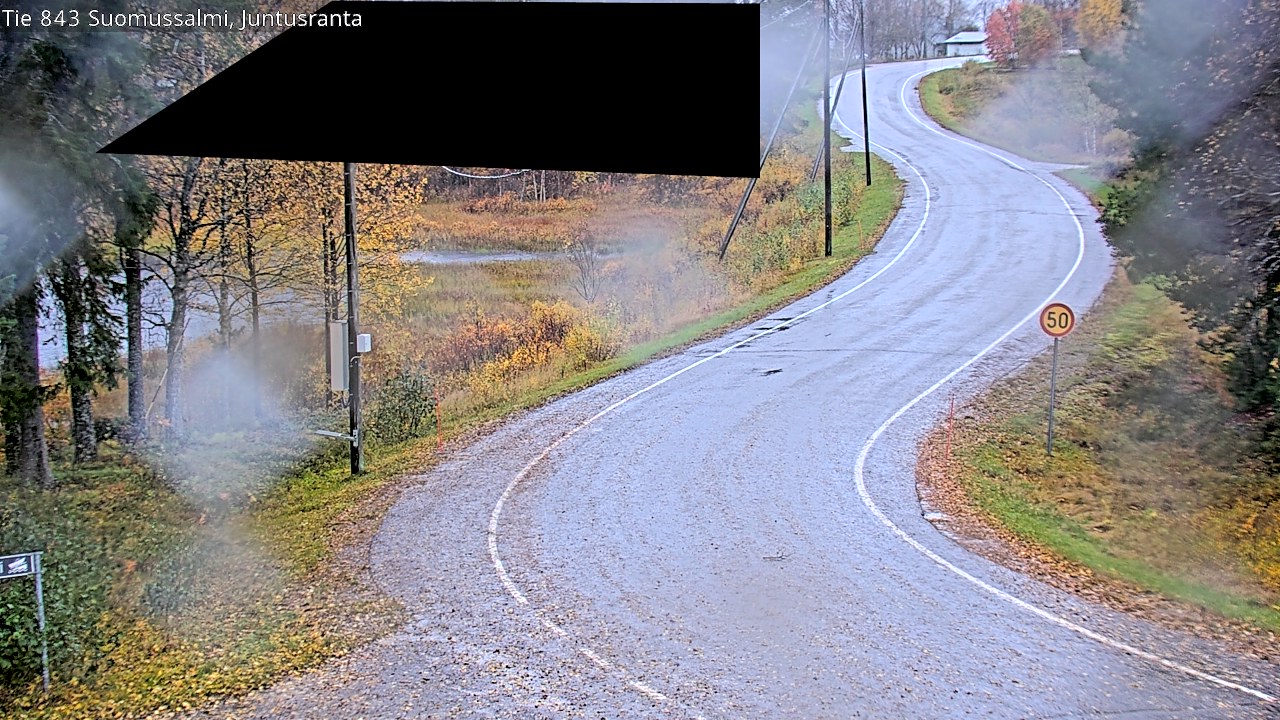 Weather Camera Image Road 843 Suomussalmi, Juntusranta, Suomussalmi, Kainuu