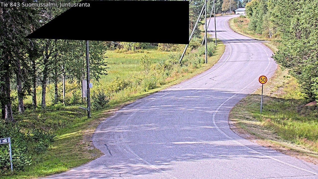 Kelikamerat Kuva Tie 843 Suomussalmi, Juntusranta, Suomussalmi, Kainuu