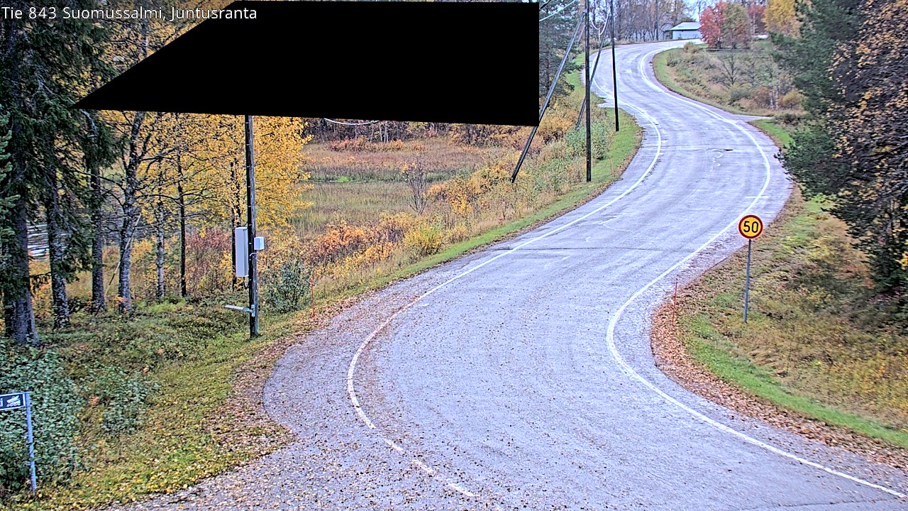 Kelikamerat Kuva Tie 843 Suomussalmi, Juntusranta, Suomussalmi, Kainuu