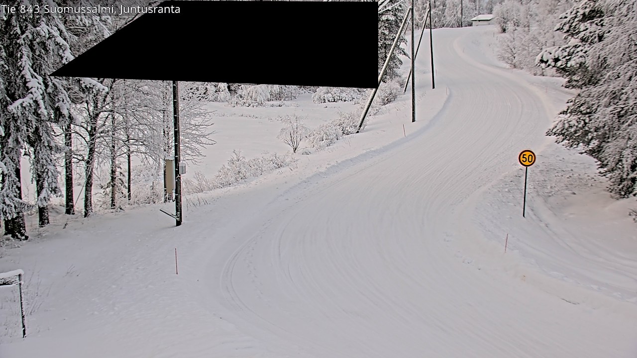 Kelikamerat Kuva Tie 843 Suomussalmi, Juntusranta, Suomussalmi, Kainuu