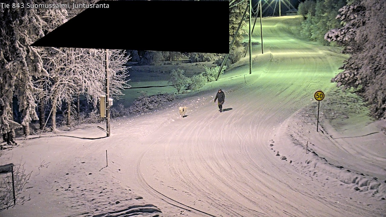 Kelikamerat Kuva Tie 843 Suomussalmi, Juntusranta, Suomussalmi, Kainuu