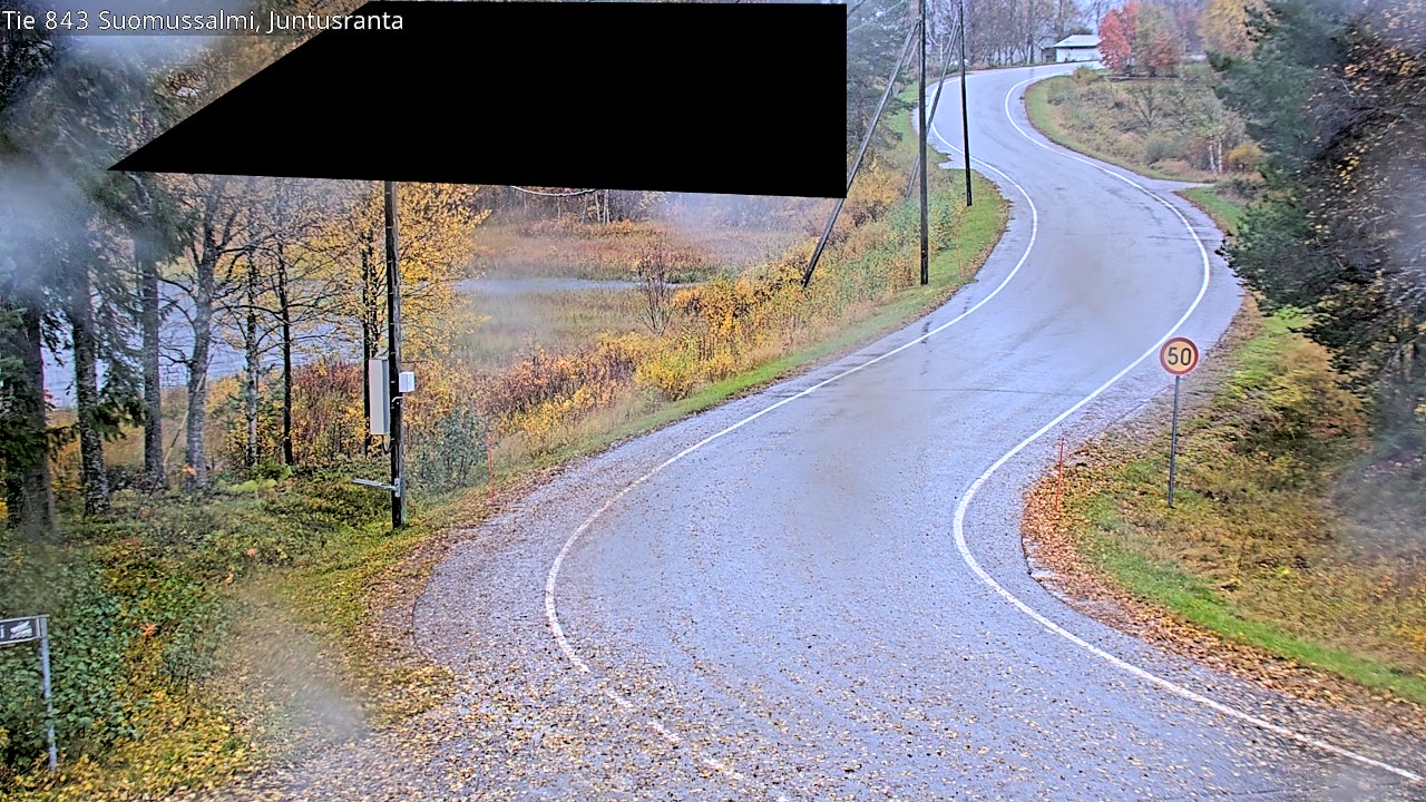 Weather Camera Image Road 843 Suomussalmi, Juntusranta, Suomussalmi, Kainuu