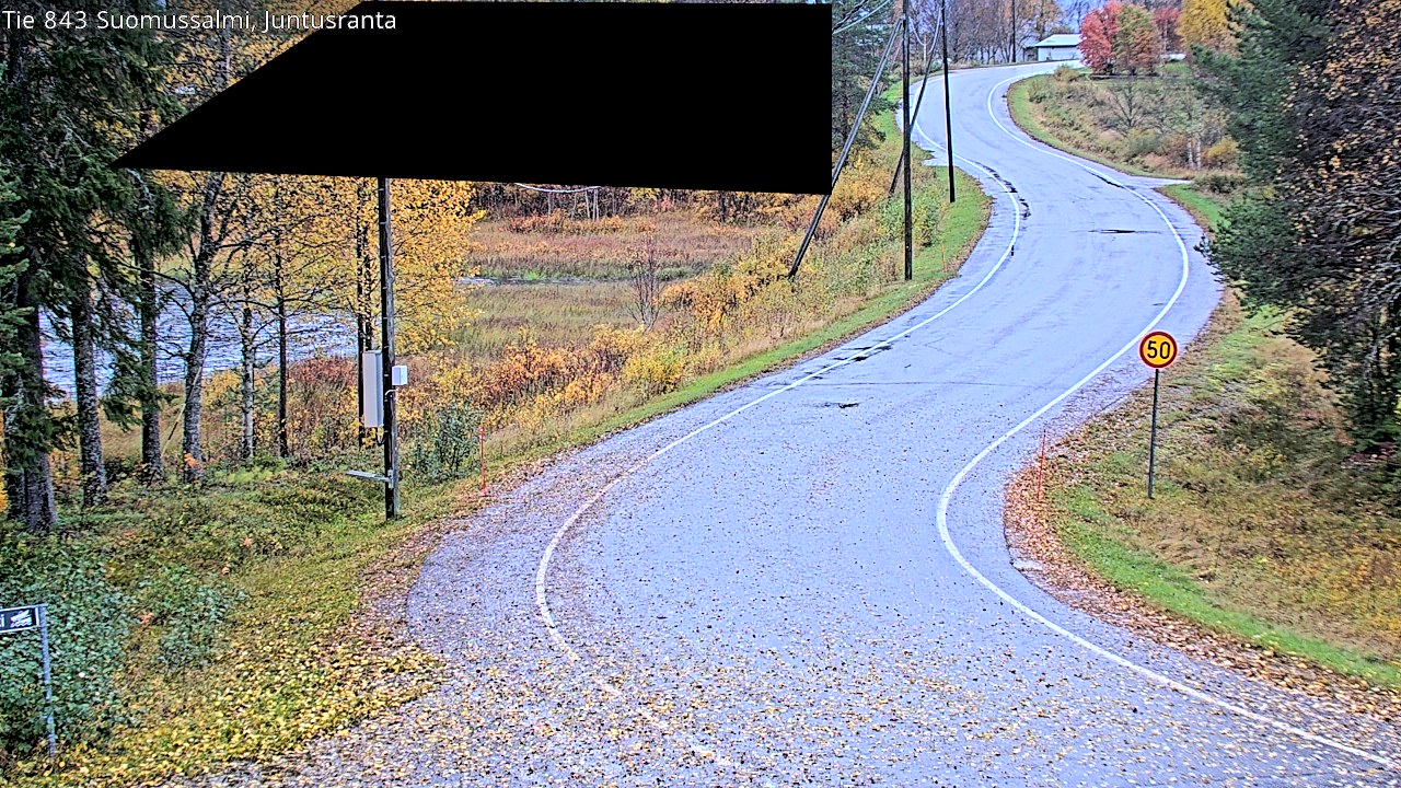 Weather Camera Image Road 843 Suomussalmi, Juntusranta, Suomussalmi, Kainuu