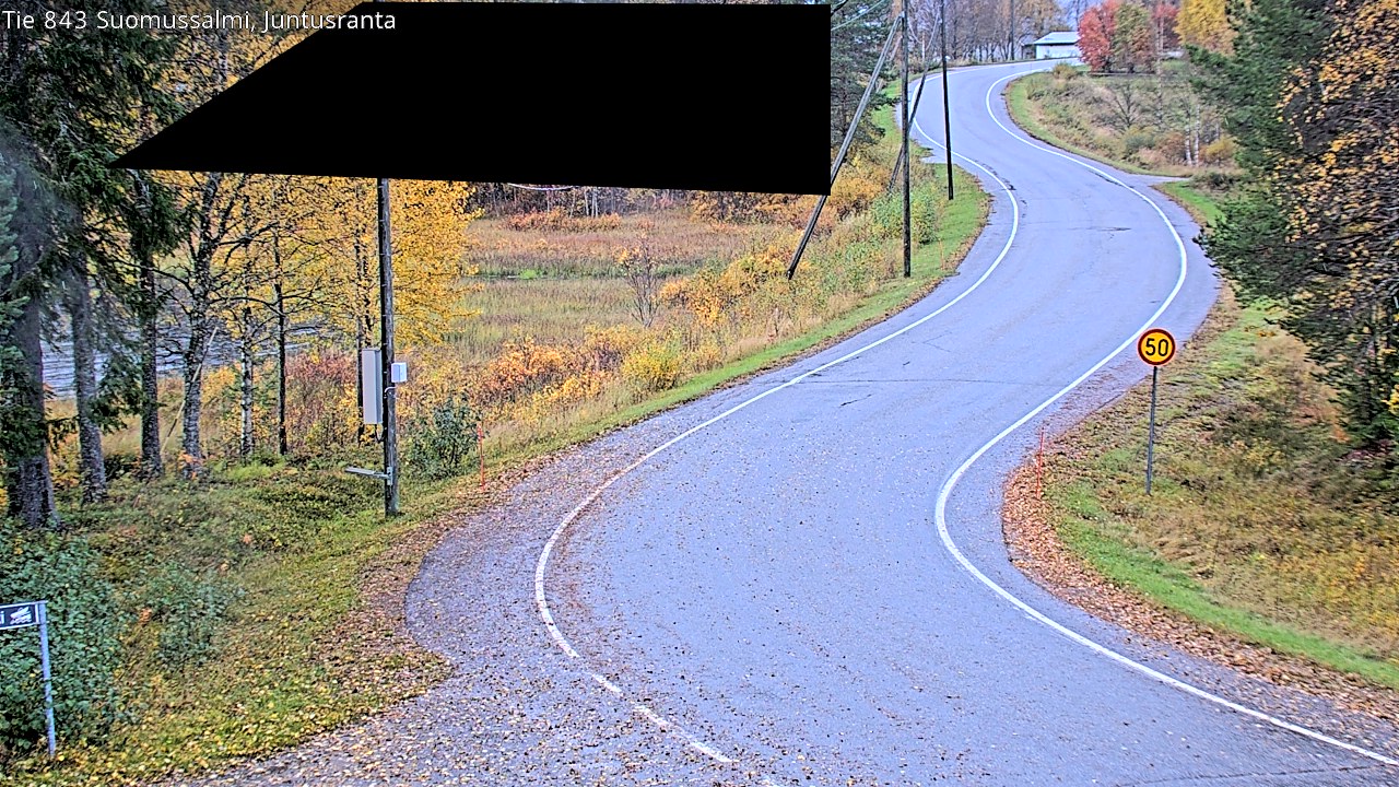 Kelikamerat Kuva Tie 843 Suomussalmi, Juntusranta, Suomussalmi, Kainuu