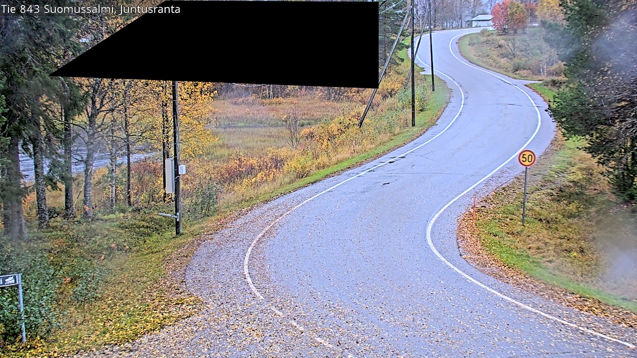 Weather Camera Image Road 843 Suomussalmi, Juntusranta, Suomussalmi, Kainuu