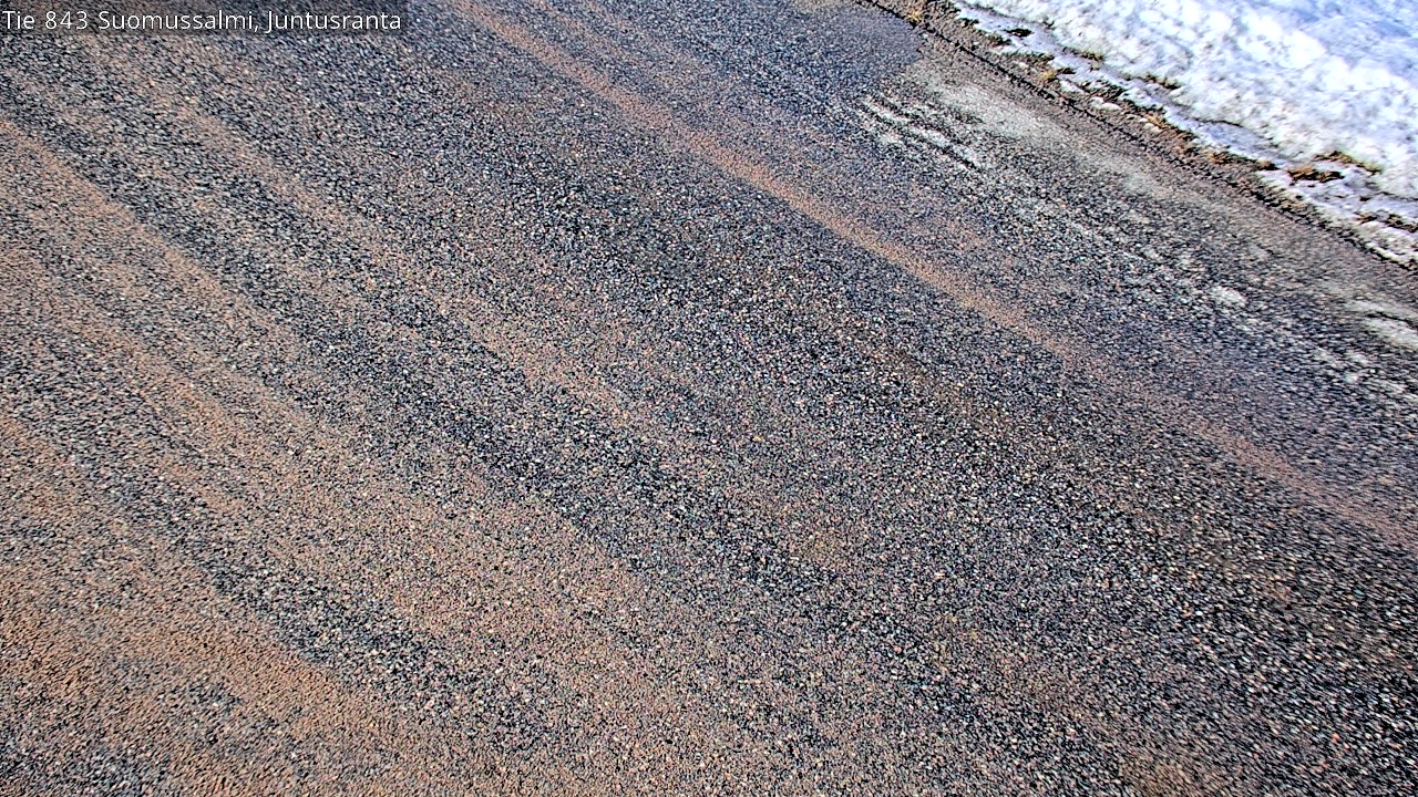 Weather Camera Image Road 843 Suomussalmi, Juntusranta, Suomussalmi, Kainuu