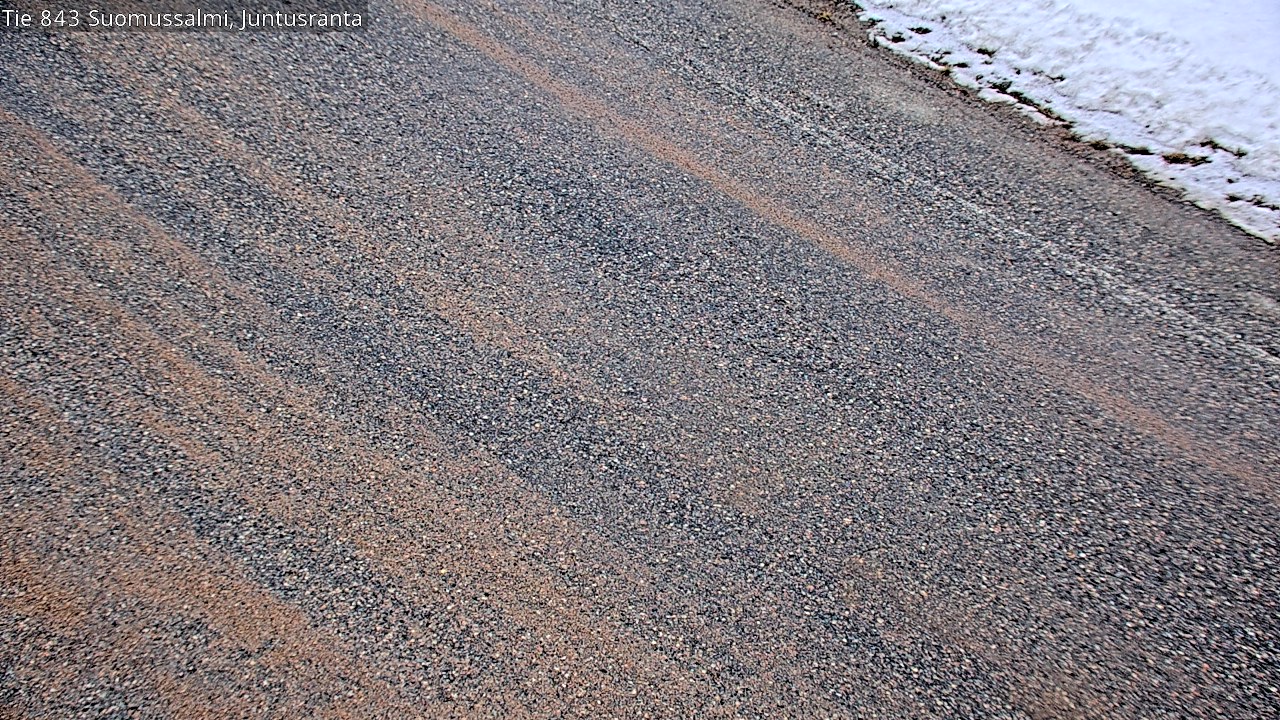 Weather Camera Image Väg 843 Suomussalmi, Juntusranta, Suomussalmi, Kainuu