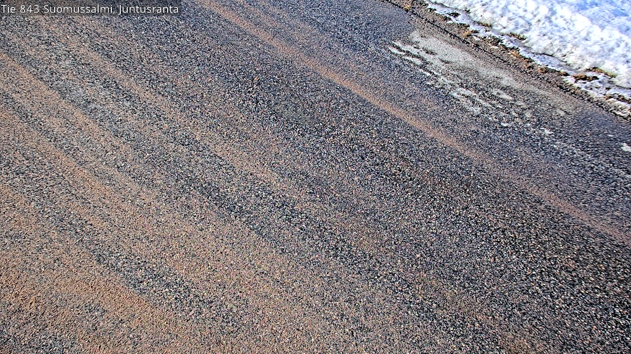 Weather Camera Image Road 843 Suomussalmi, Juntusranta, Suomussalmi, Kainuu