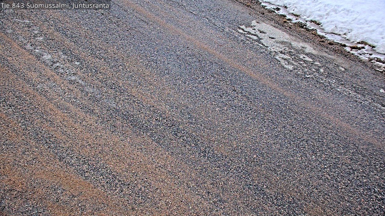 Weather Camera Image Road 843 Suomussalmi, Juntusranta, Suomussalmi, Kainuu