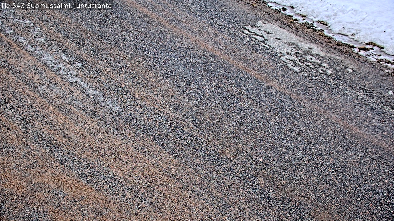 Weather Camera Image Road 843 Suomussalmi, Juntusranta, Suomussalmi, Kainuu