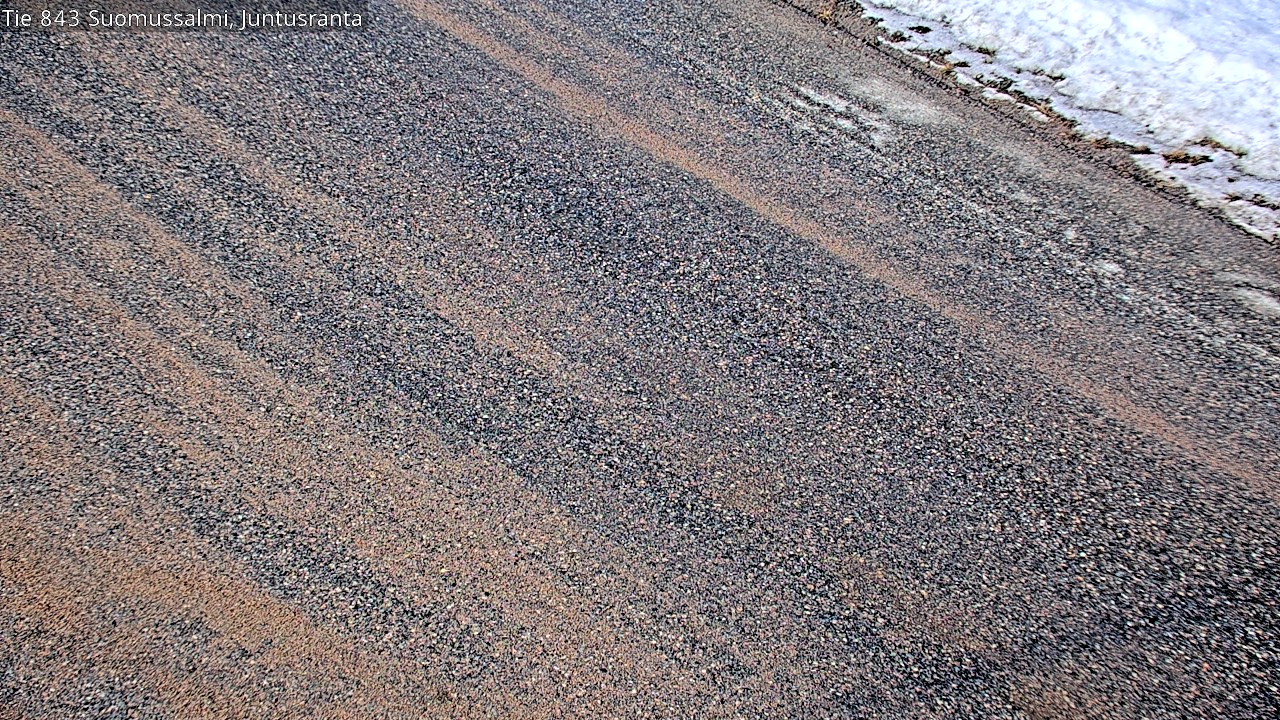 Weather Camera Image Road 843 Suomussalmi, Juntusranta, Suomussalmi, Kainuu