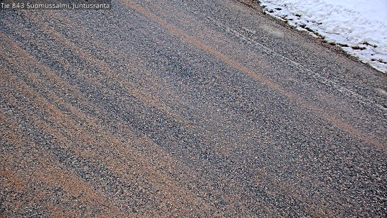 Weather Camera Image Väg 843 Suomussalmi, Juntusranta, Suomussalmi, Kainuu