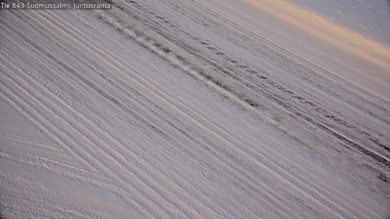 Weather Camera Image Road 843 Suomussalmi, Juntusranta, Suomussalmi, Kainuu