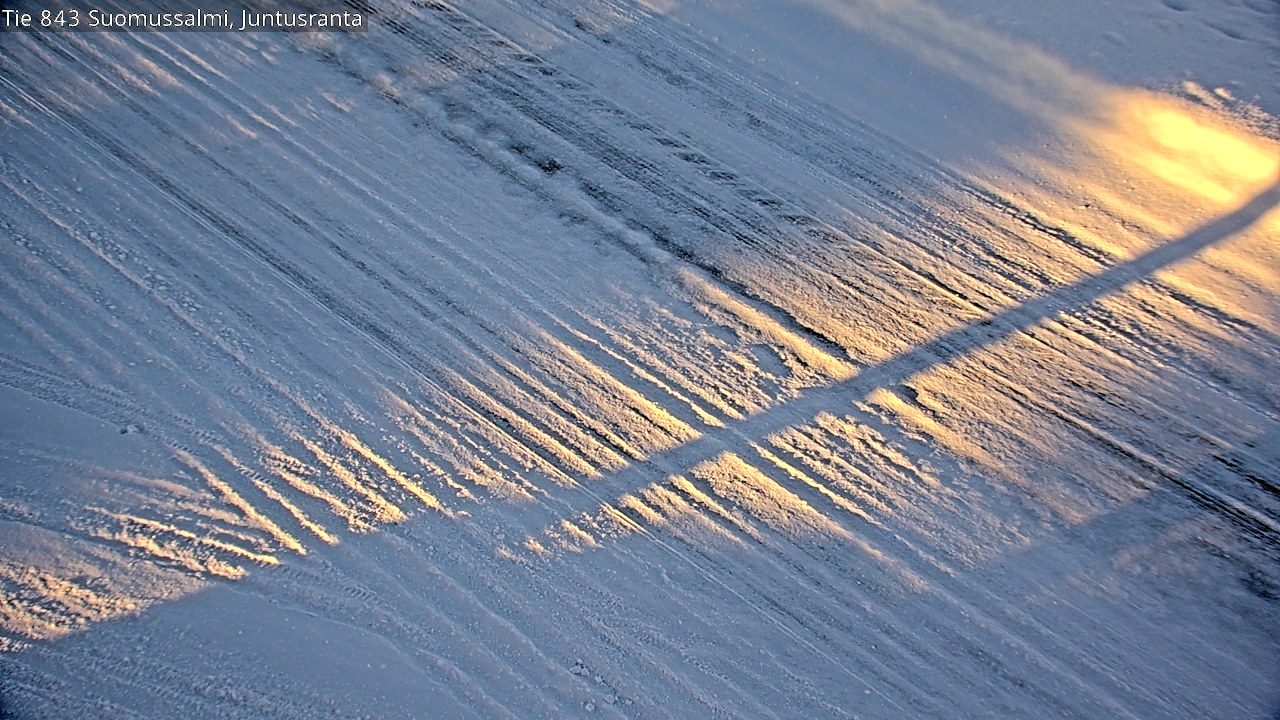 Weather Camera Image Road 843 Suomussalmi, Juntusranta, Suomussalmi, Kainuu