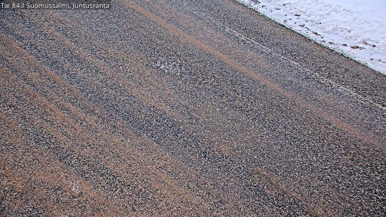 Weather Camera Image Road 843 Suomussalmi, Juntusranta, Suomussalmi, Kainuu