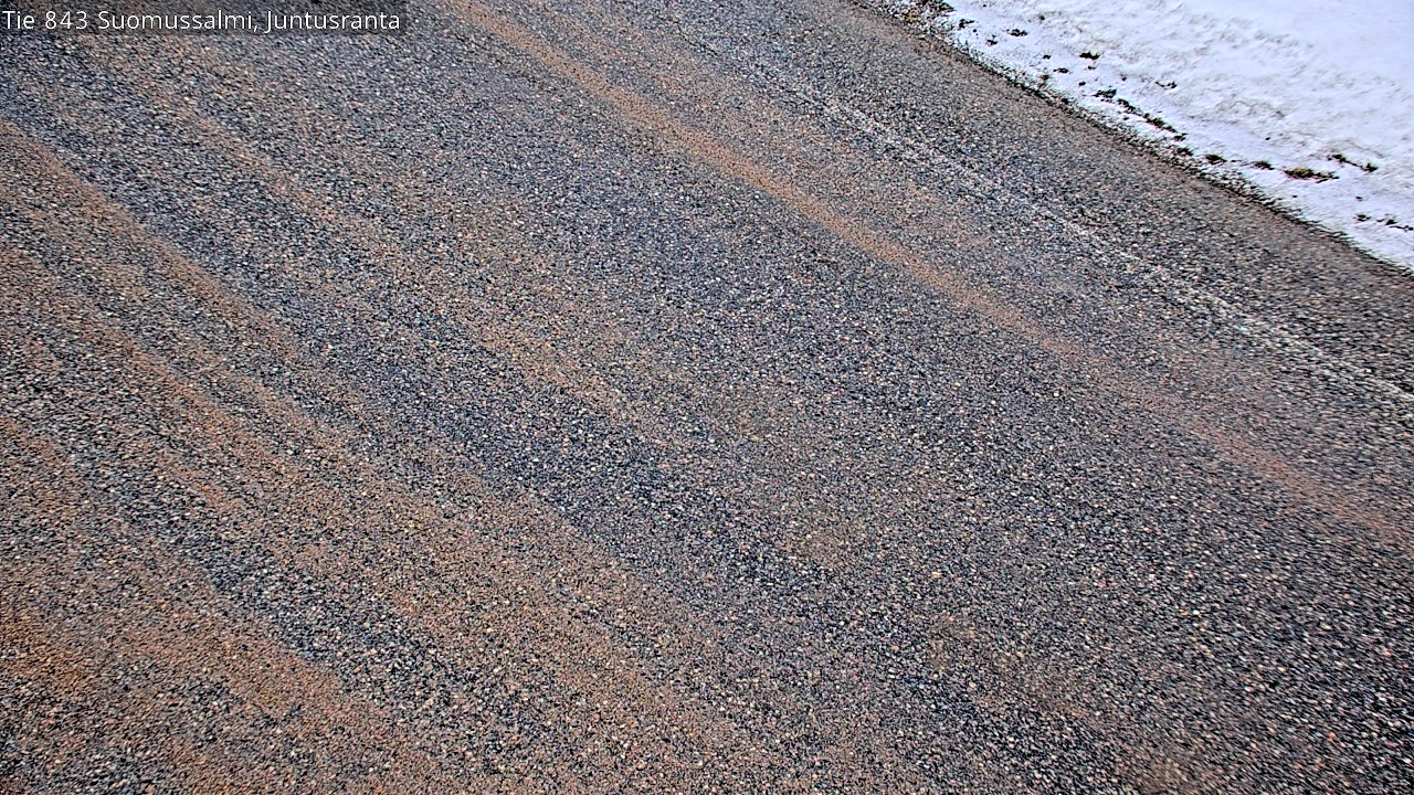 Weather Camera Image Väg 843 Suomussalmi, Juntusranta, Suomussalmi, Kainuu