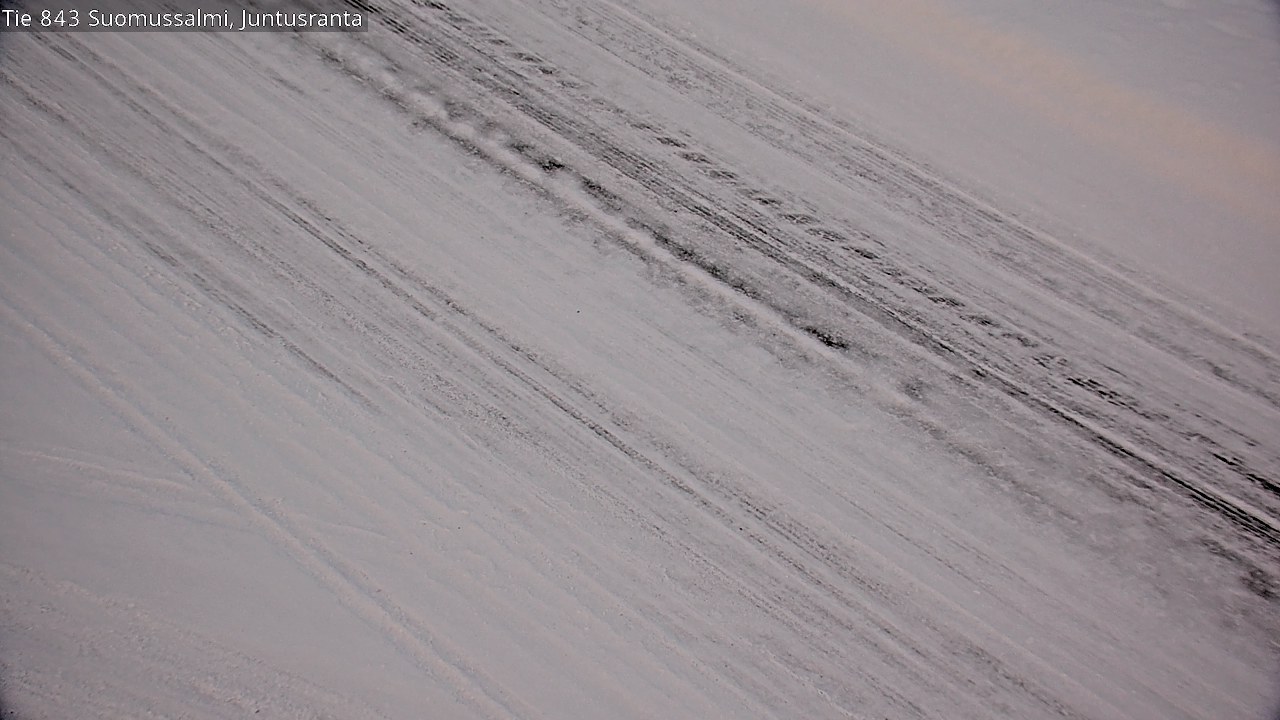 Weather Camera Image Road 843 Suomussalmi, Juntusranta, Suomussalmi, Kainuu