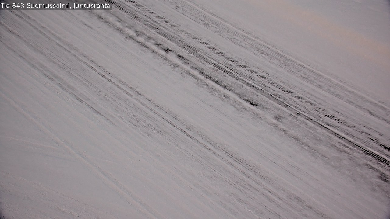 Weather Camera Image Road 843 Suomussalmi, Juntusranta, Suomussalmi, Kainuu