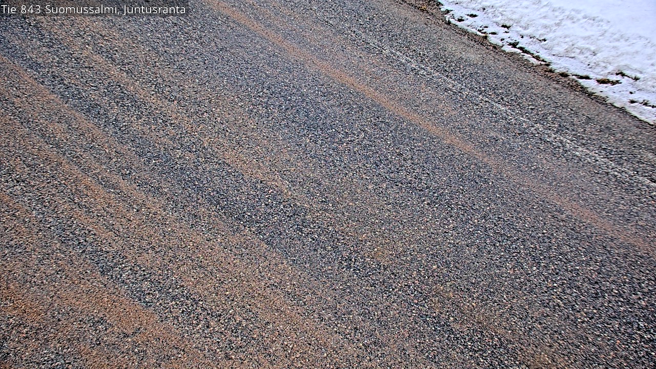 Weather Camera Image Väg 843 Suomussalmi, Juntusranta, Suomussalmi, Kainuu