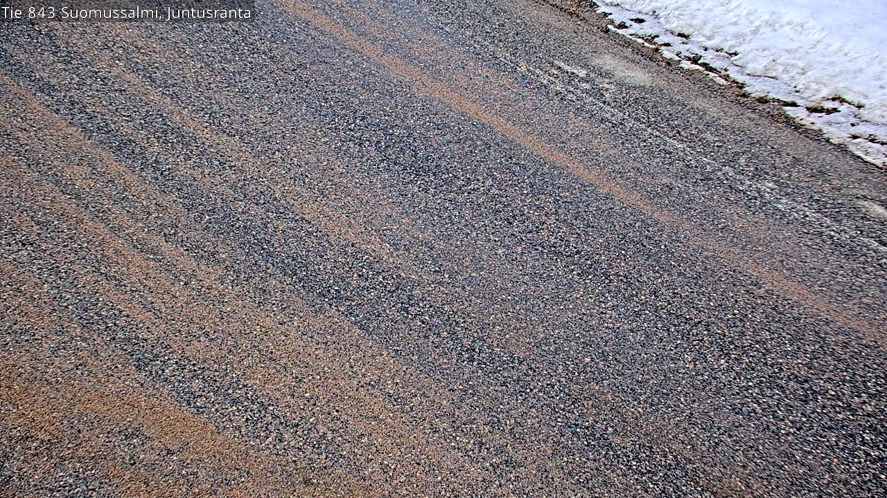 Weather Camera Image Väg 843 Suomussalmi, Juntusranta, Suomussalmi, Kainuu
