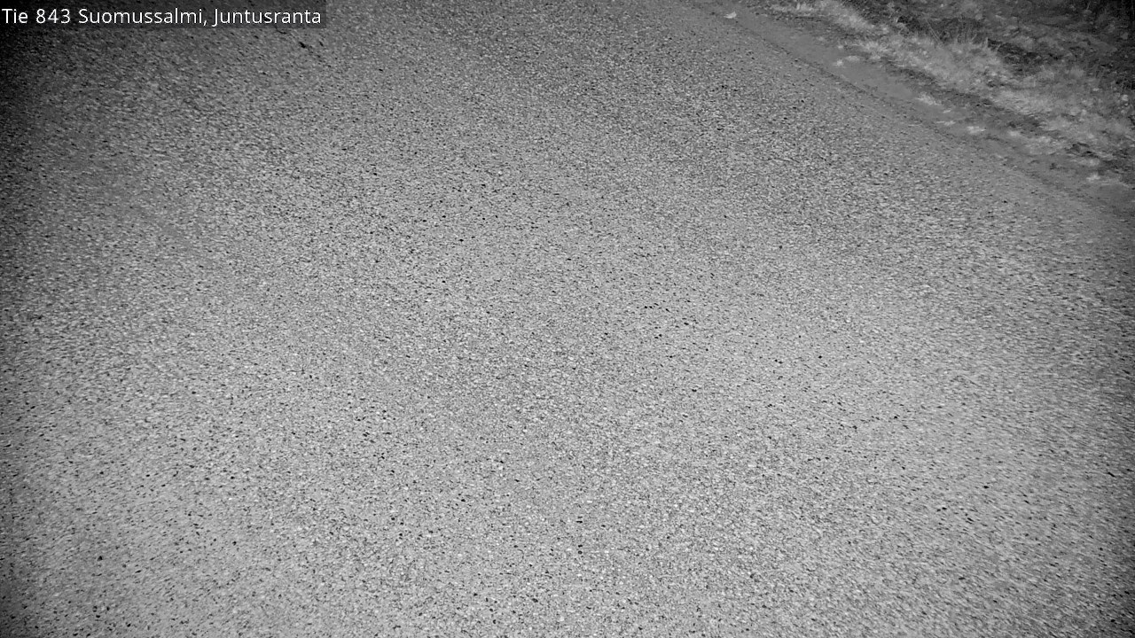Weather Camera Image Väg 843 Suomussalmi, Juntusranta, Suomussalmi, Kainuu