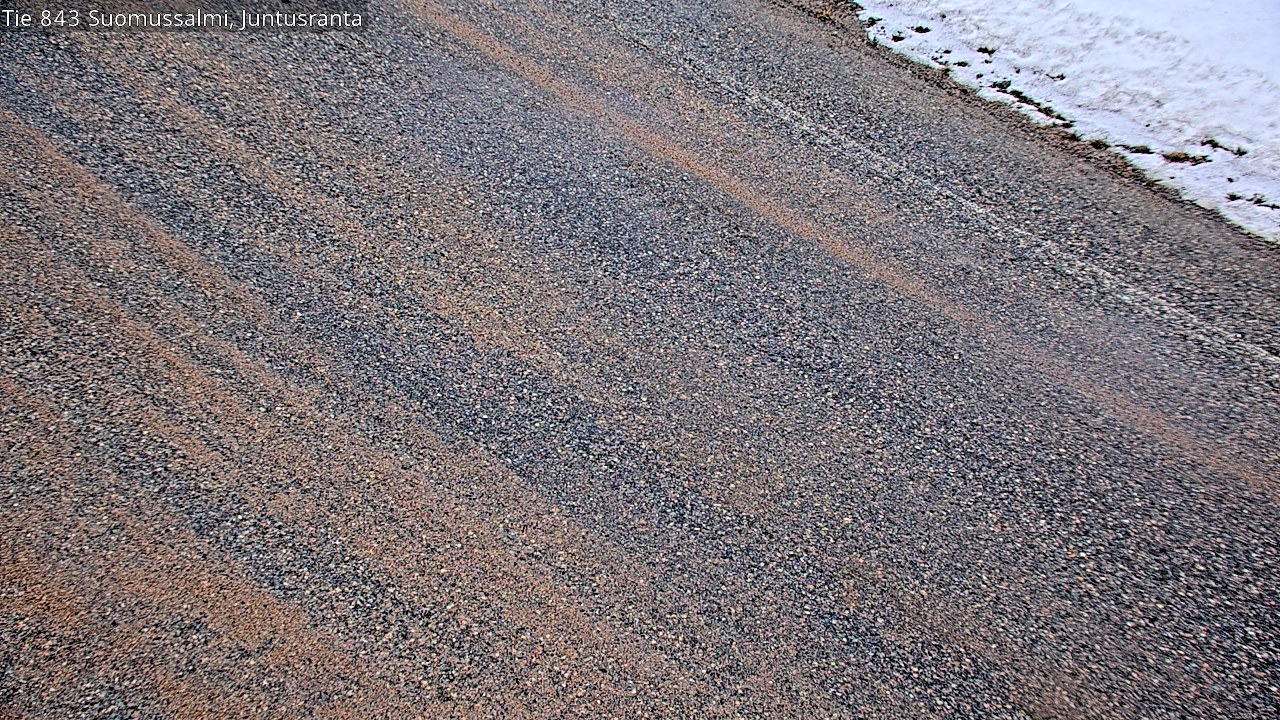 Weather Camera Image Väg 843 Suomussalmi, Juntusranta, Suomussalmi, Kainuu