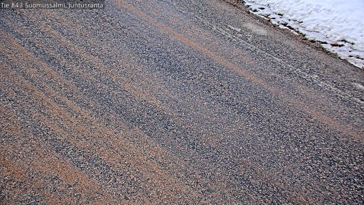 Weather Camera Image Väg 843 Suomussalmi, Juntusranta, Suomussalmi, Kainuu