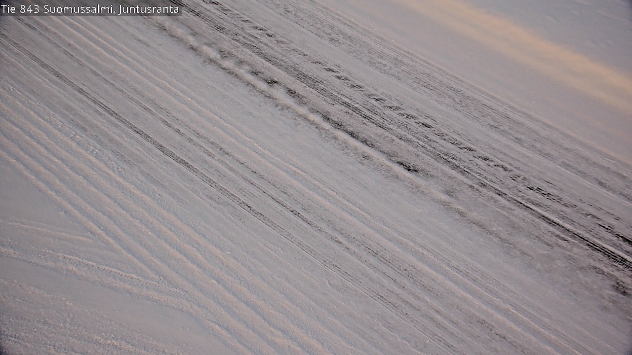 Weather Camera Image Road 843 Suomussalmi, Juntusranta, Suomussalmi, Kainuu