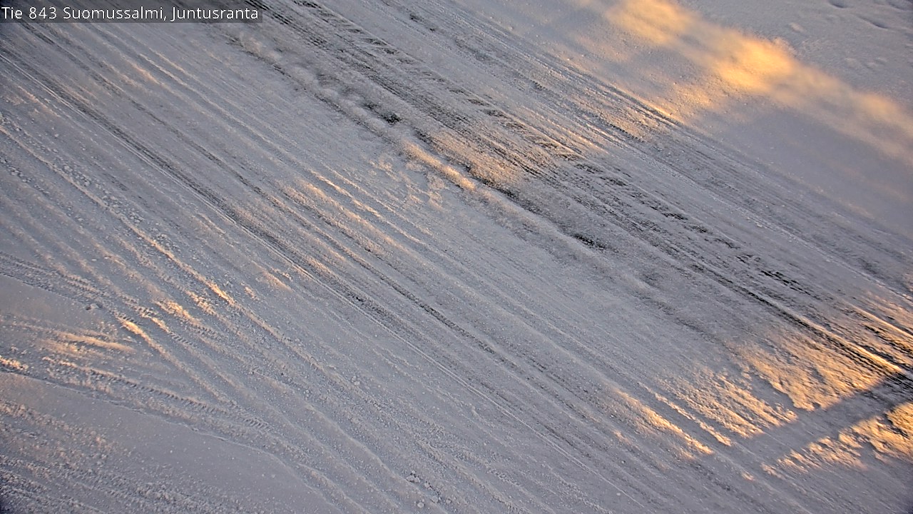 Weather Camera Image Road 843 Suomussalmi, Juntusranta, Suomussalmi, Kainuu